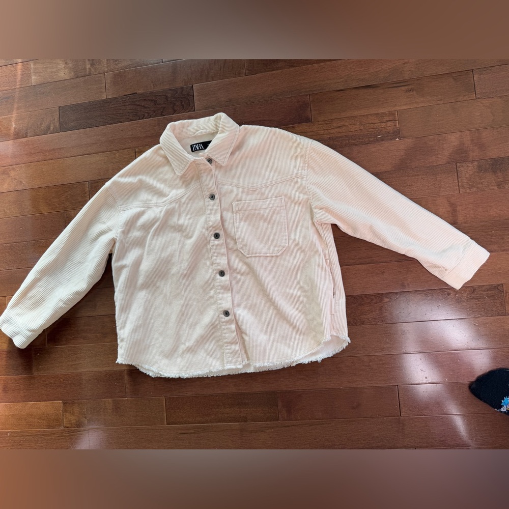 Zara Corduroy Womens Overshirt Jacket Size M